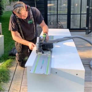 Renovering af bolig hvor Tikøb Tømreren arbejder