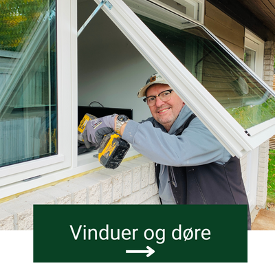 Tømrer Nordsjælland udskiftning af vinduer og døre