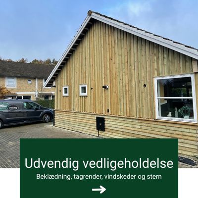 Udvendig vedligeholdelse af Tikøb Tømreren